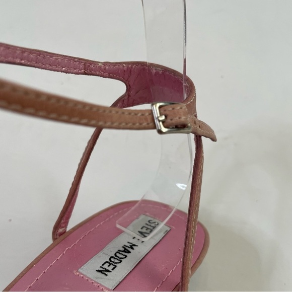 Steve Madden Lindsy stacked heel ankle strap sandals 8.5 - Picture 11 of 13